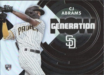 2022 Topps Update - Generation Now CJ Abrams #GN-63 - NM Card San Diego Padres