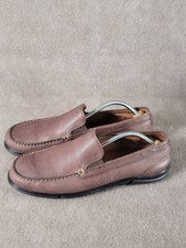 Allen Edmonds Miles Shoes Brown Leather Venetian Slip On Loafers Mens Size 12D