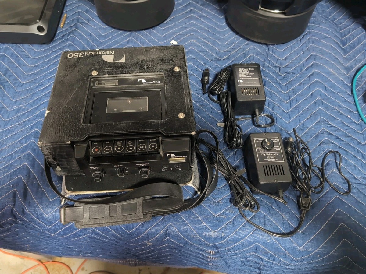 Nakamichi 350 Cassette Deck, Original Carring Case, & ADS 2002