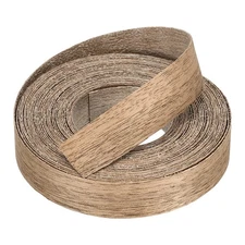 3/4" x 25 ft Wood Edge Banding, Pre-Glued Iron on Edging Strip, Walnut