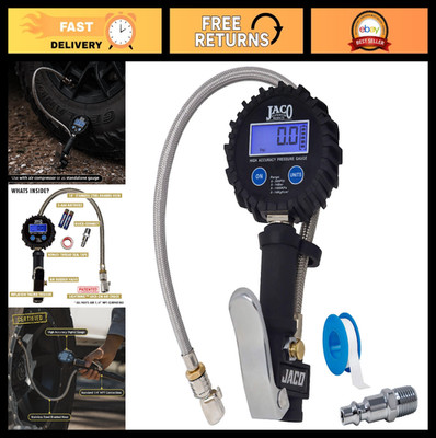 Digital Tire Inflator with Pressure Gauge - 200 PSI High-Performance Air Pump