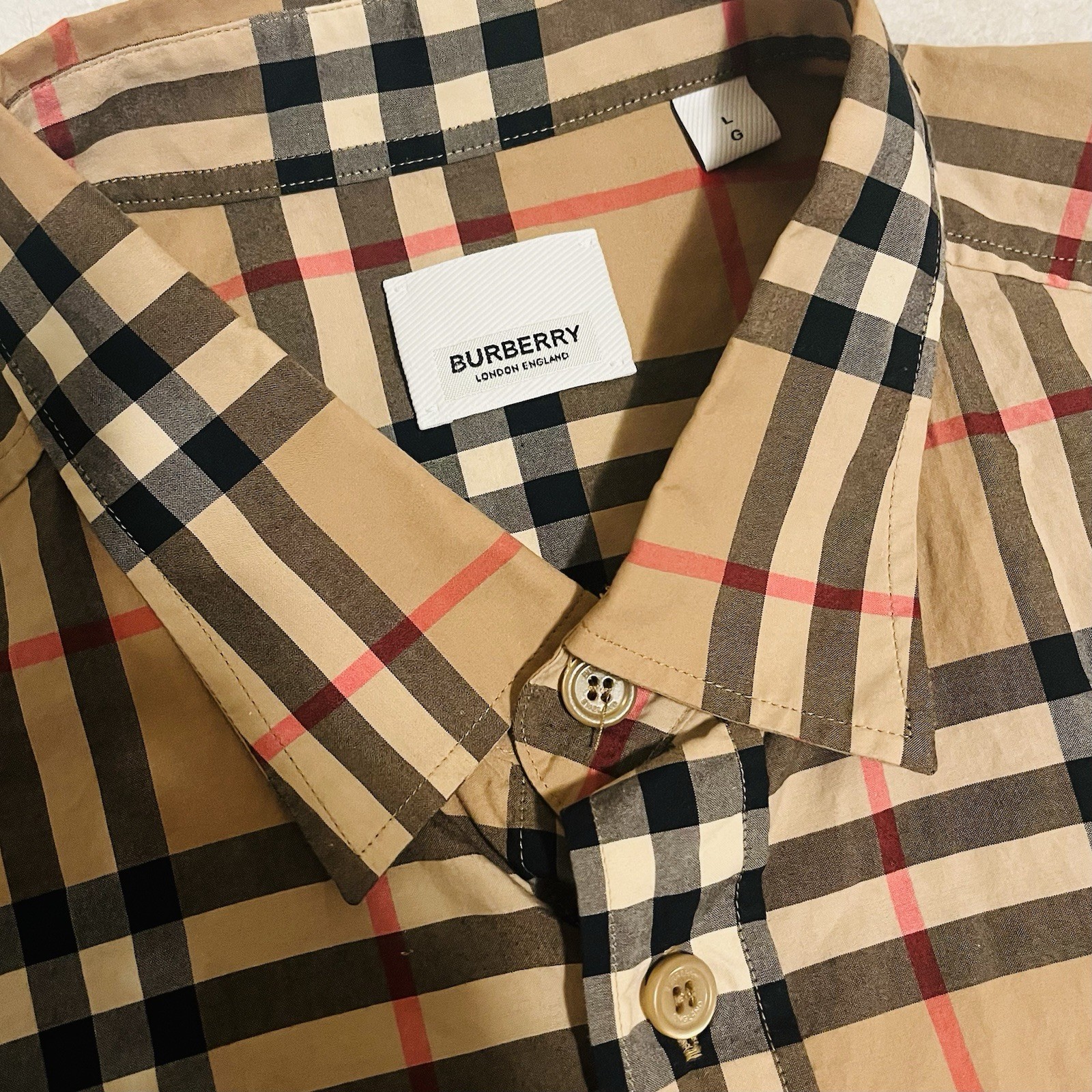 Burberry London England Nova Check Plaid Button Shirt… - Gem