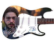 Post Malone Signed Autographed Custom Graphics Guitar ACOA