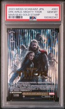WEISS SCHWARZ JAPANESE MARVEL PREMIUM BOOSTER DARK WORLD, MIGHTY THOR PSA 10