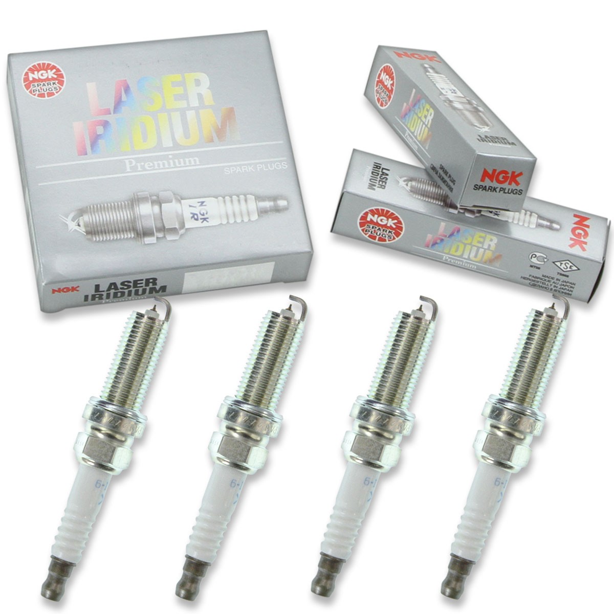 4pcs 2009 KTM 690 RFR NGK Laser Iridium Spark Plugs 690 Kit Set Engine wv