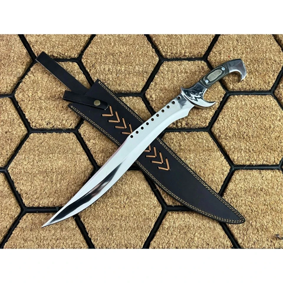 Custom Handmade Carbon Steel Blade Survival Machete Knife| Hunting Knife Camping
