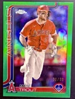 2025 Topps Chrome - Mike Trout #100 Los Angeles Angels - Green Refractor /99