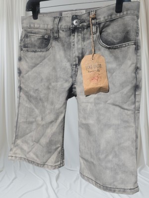 VTG Rare Ecko Unltd Men s Gray Stone Wash Y2K 714 Straight Fit Shorts Sz 28 NWT