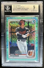 2020 Bowman Adley Rutschman Chrome Prospects Aqua Shimmer Refractor #/125 BGS 9