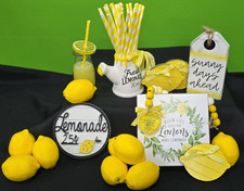 Tiered Summer Lemonade Themed Table Decor