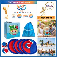 Upgraded Toss and Catch Ball Game Set for Kids Adults Outdoor Beach Pool Toys