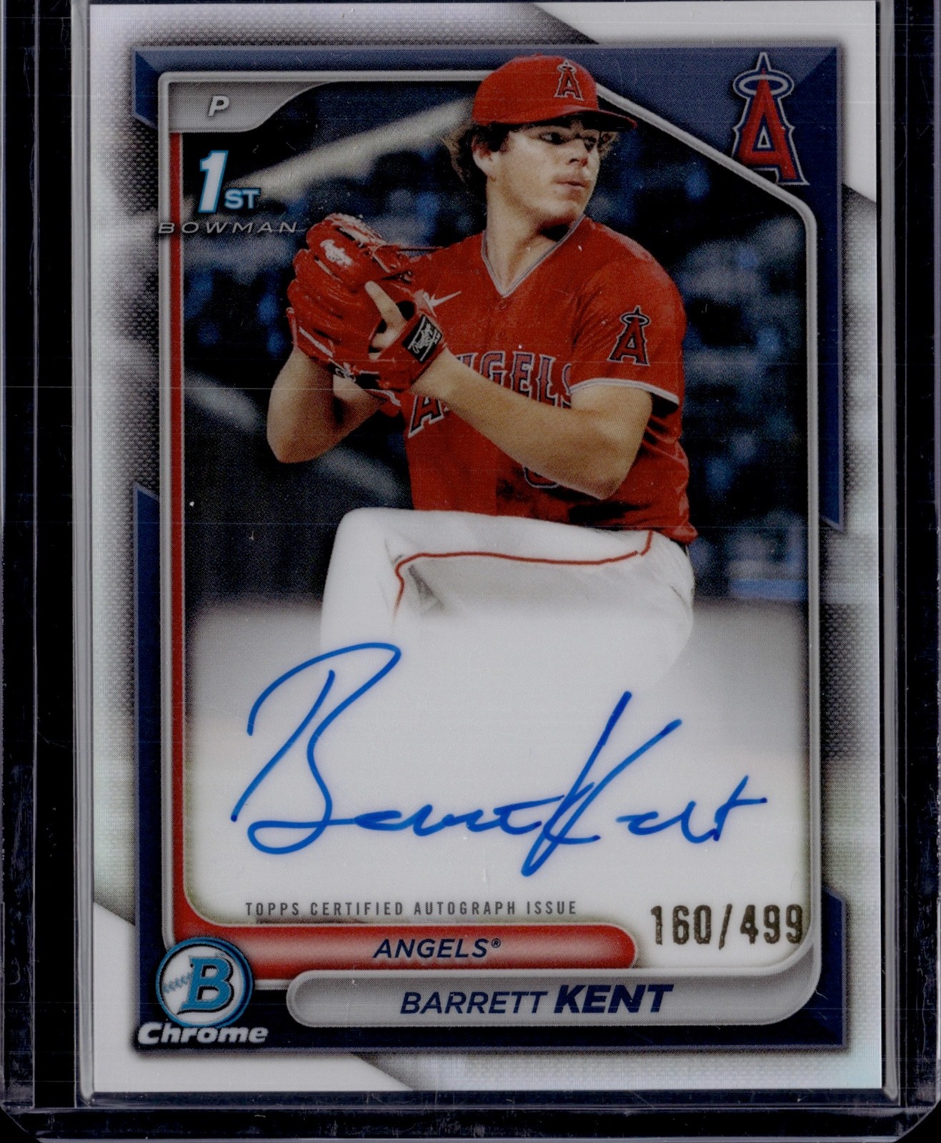 2024 Bowman Chrome Barrett Kent 1st Bowman Refractor Auto 160/499