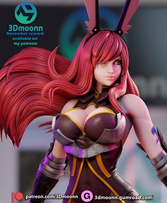 1:6 Scale Scarlet Bunbun Knight High Quality Unpainted Resin Garage Kit