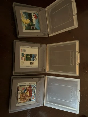 Game Boy Games 3 Piece Lot With Cases