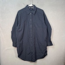 & Other Stories Womens Size XS/ S Pinstripe Oversized Shirt Dress Blue