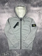 Stone Island Hoodie – Light Grey – Zip-Up