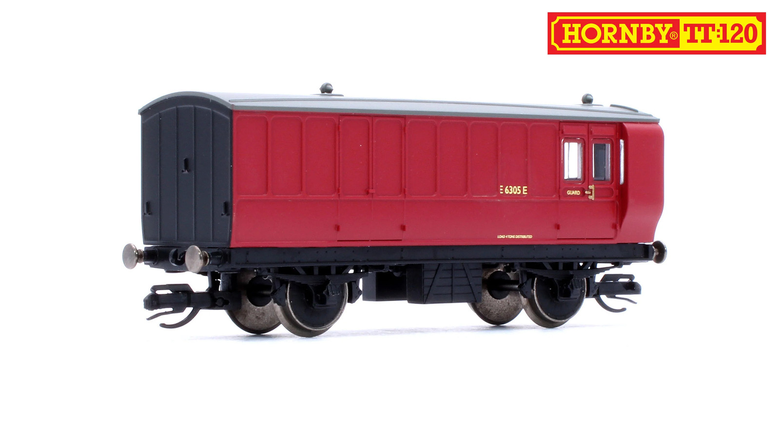 Hornby TT4062 BR 4 Wheel Coach 3rd Class Brake Baggage
