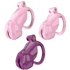 Newest Male Realistic Chastity Cage Device Resin Cobra Lock Belt for Men 5 Rings