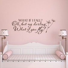 Home Garden Oh But My Darling What If You Fly Wall Decalremovable 91 What If I Fall Home Decor