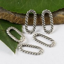 50pcs Tibetan silver knit with "0" charm finding h1727