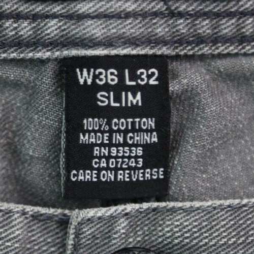 Herren Marc Ecko Jeans Slim Distressed Grau Größe 36x32 - Bild 4 von 12