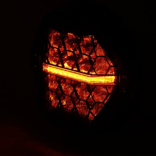 Brightest for Harley Street Glide 2006-2017 Round 7" LED Headlight Amber Running - Picture 13 of 16