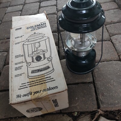 Vintage Coleman Model 288A Adjustable Two Mantle Lantern 1992 for