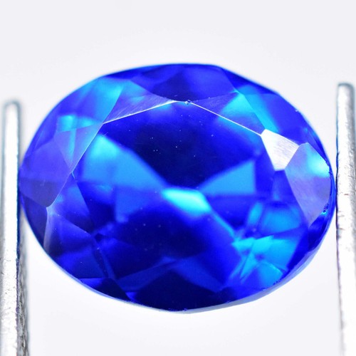 Pierre Précieuse Tanzanite Bleue Naturelle - Forme émeraude, 13x10x7 Mm, Certifiée
