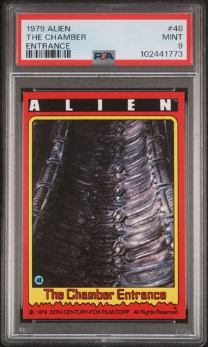 1979 Topps Alien - 48 The Chamber Entrance - PSA 9 MINT - Picture 3 of 4