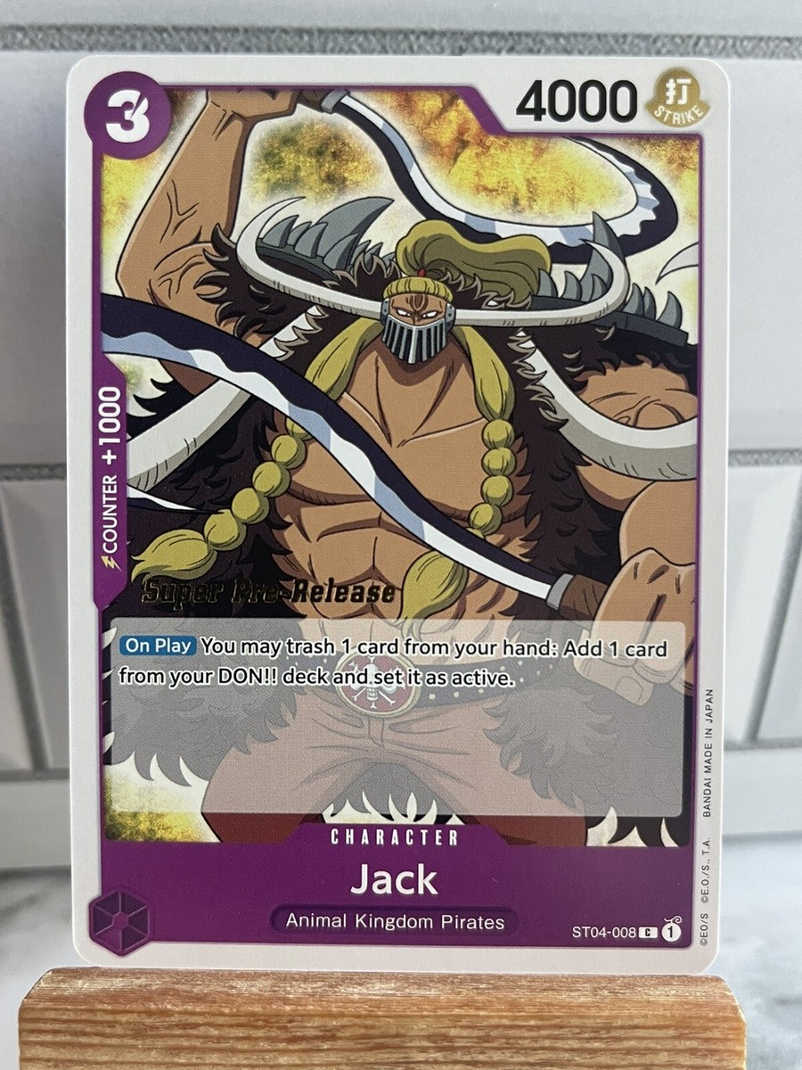 Jack - ST04-008 - NM - One Piece TCG - Super Pre-Release | eBay