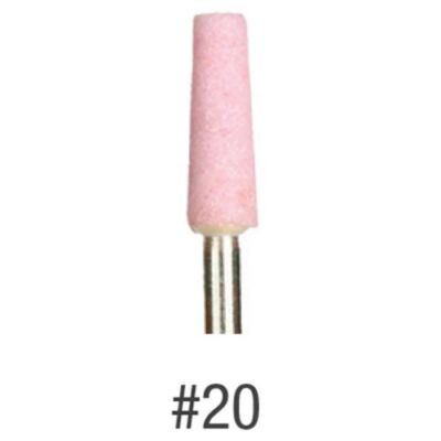 Keystone Pink Mounted Points, #20 Tapered, For Precious Ceramic Metals,1631225
