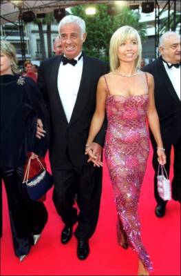 Natty and Jean Paul Belmondo 2001 at Cannes Historic Movie Old Photo 2