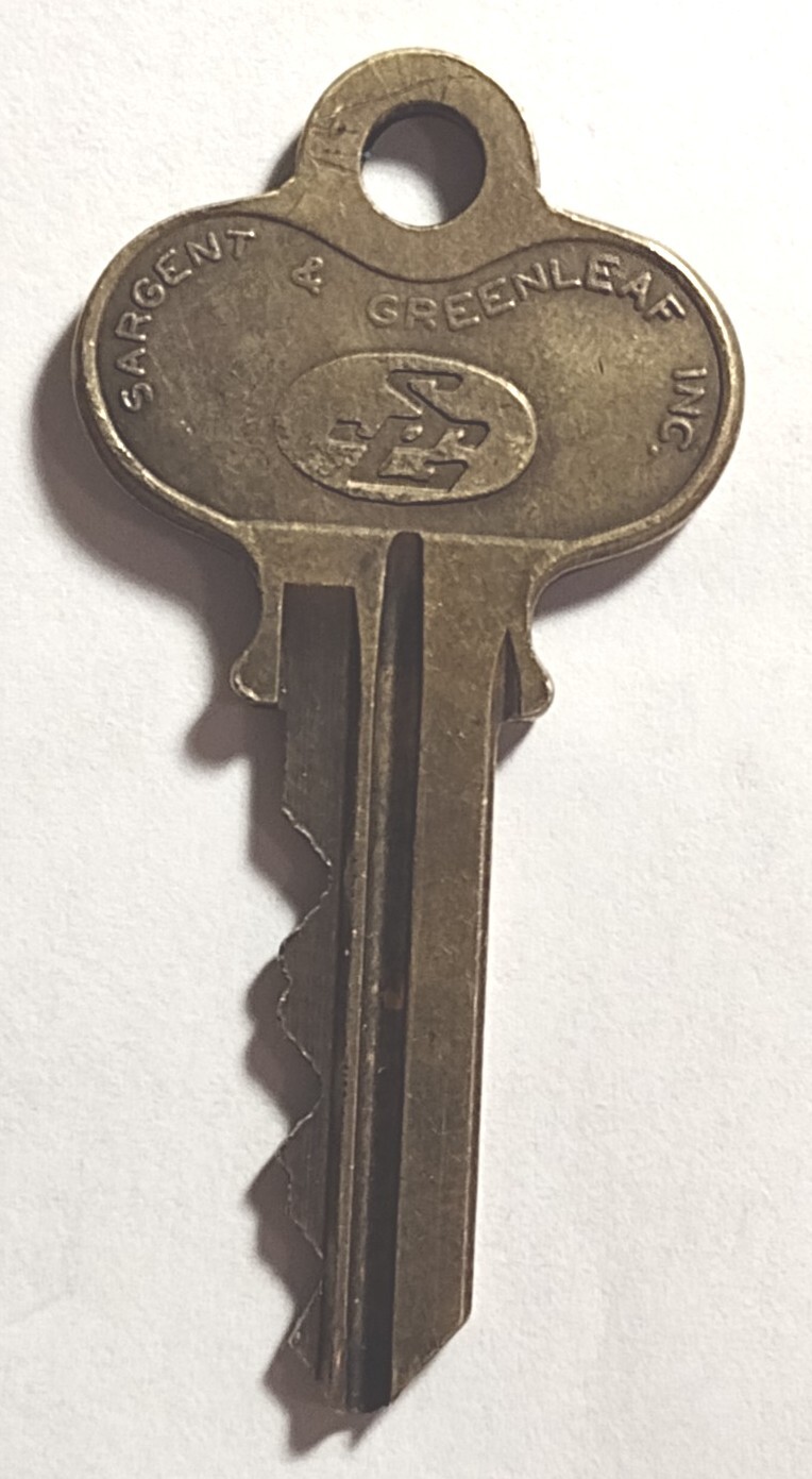Vintage Sargent & Greenleaf Inc Key 2 Inch S G 022 Phil's 2382 Jerome Ave 571204