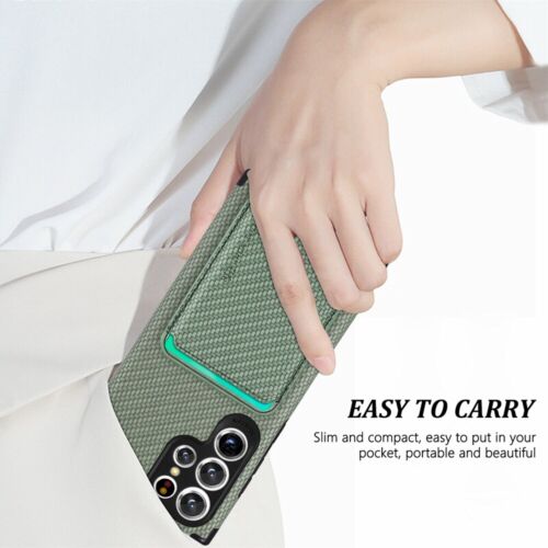 For Samsung Galaxy S23 S22 S21 Ultra A54 MagSafe Case Magnetic Wallet Card Cover - Photo 34 sur 60