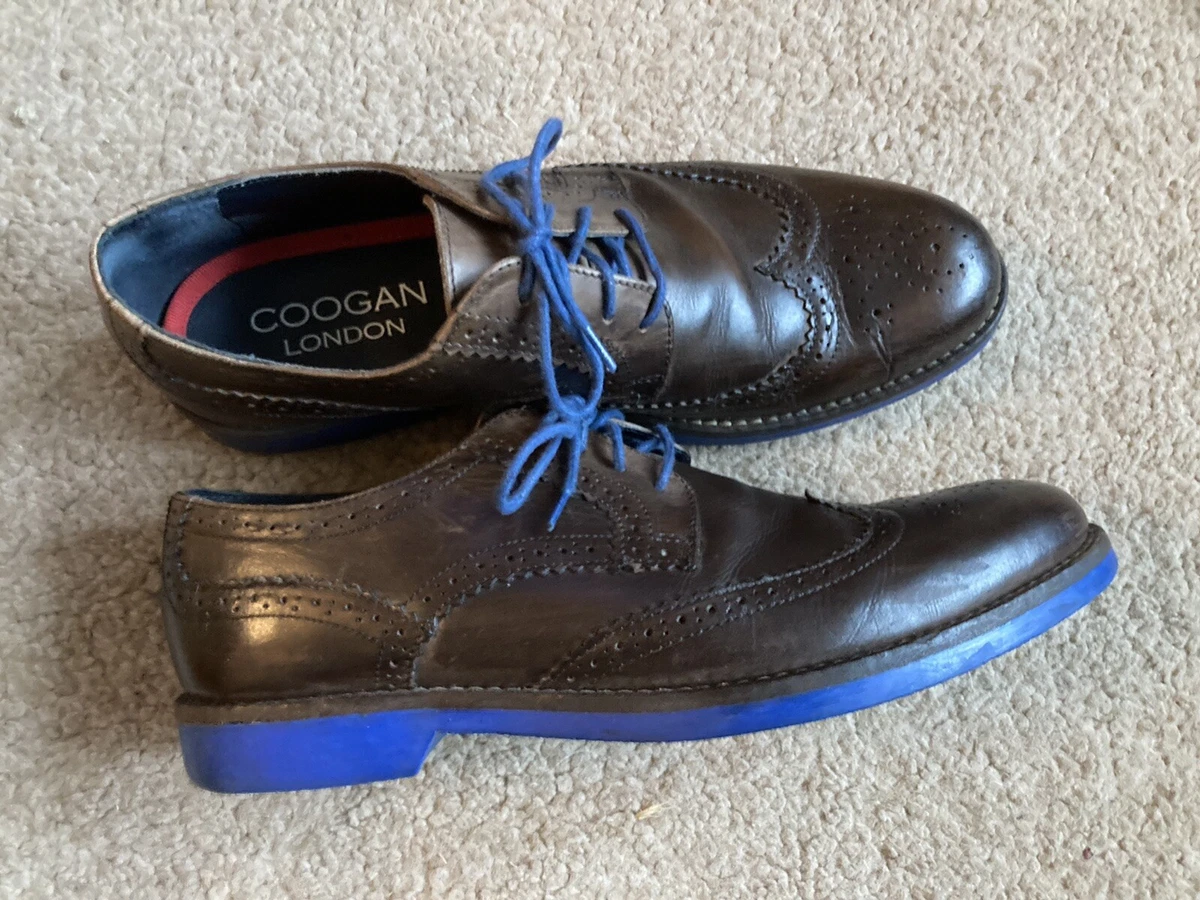 coogan brown brogues with blue soles uk 7 eBay