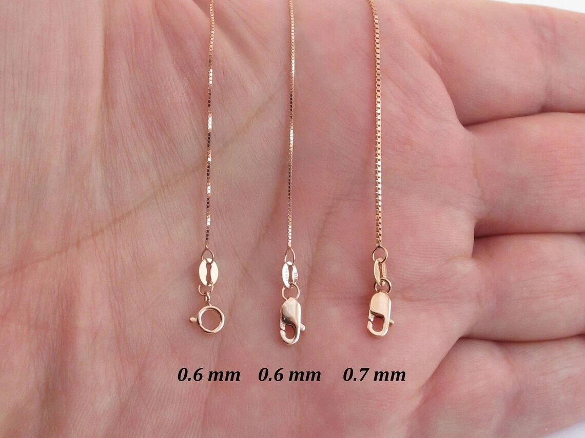 Rose gold 2024 box chain