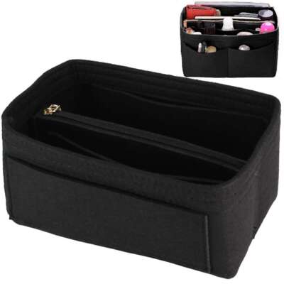 Felt Purse Handbag Organizer Insert Multi pocket Storage Tote Shaper Liner Bag