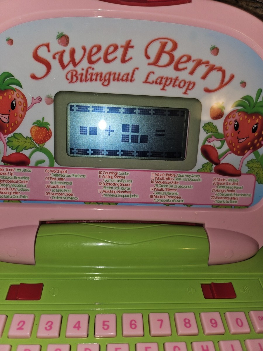 Vintage Strawberry Shortcake Bilingual Laptop With Connected