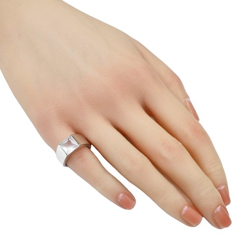 Cartier tank Rings Moonstone White gold Au750 K18 P0019322 - Picture 2 of 6