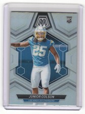 2024 Panini Mosaic 361 Junior Colson Los Angeles Chargers True Silver Rookie