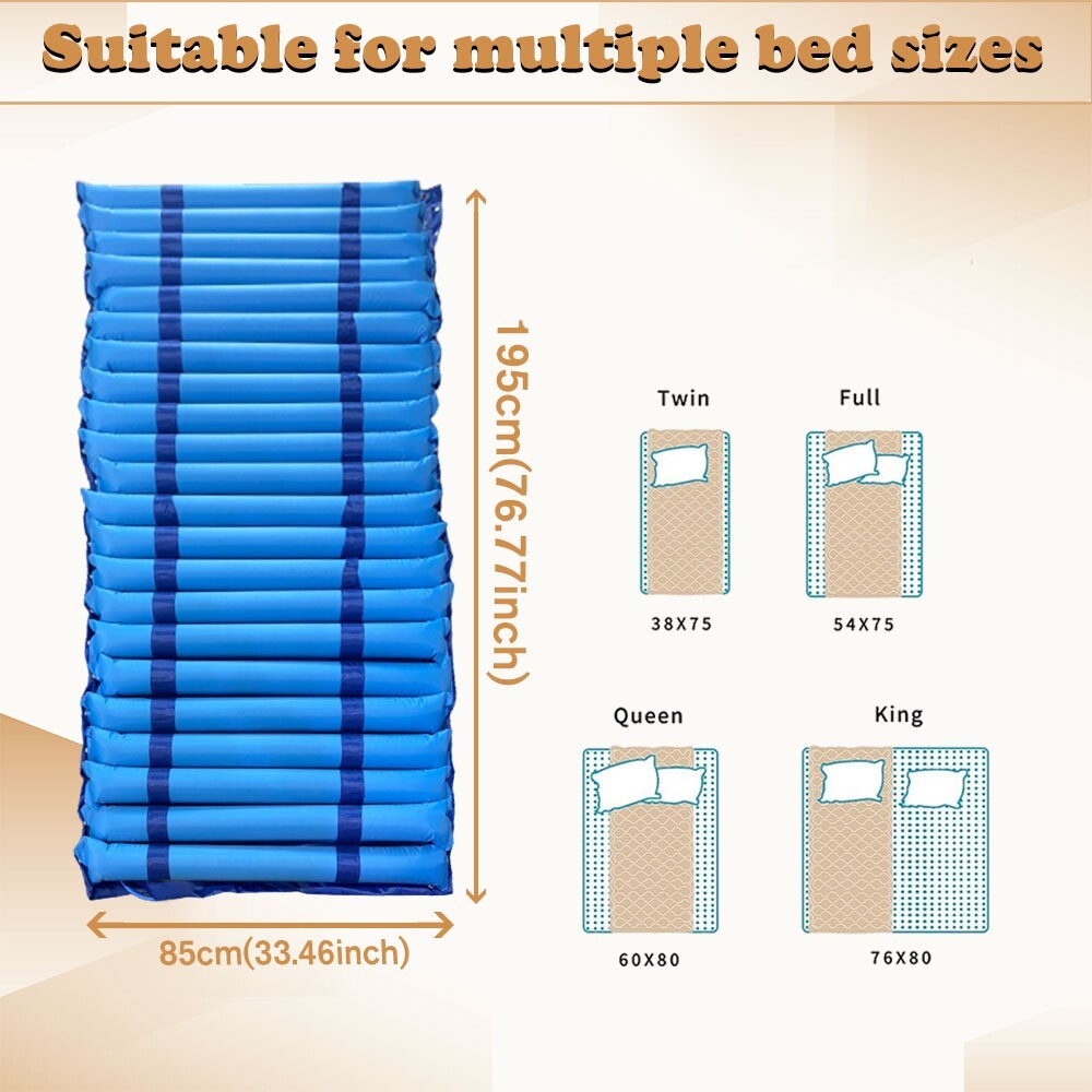 Alternating Pressure Mattress Topper Medical Grade Bed Sore Prevention Treatment