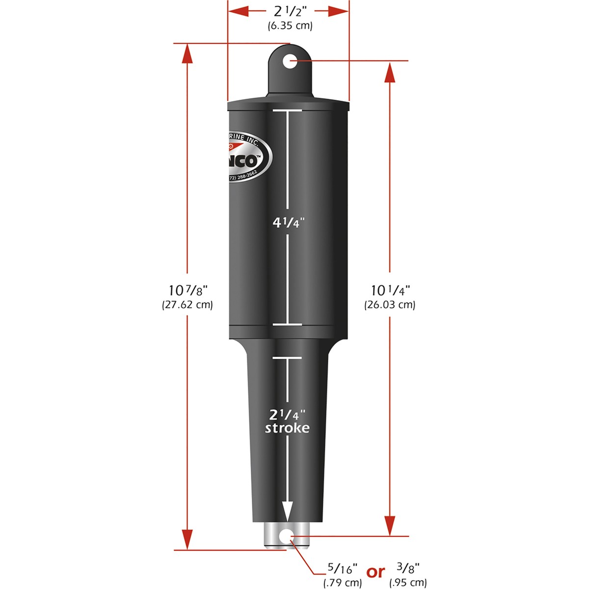 Lenco 15057-001 Actuator 2.25