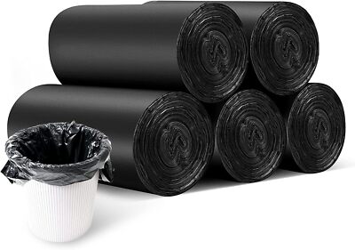 Small Trash Bags, 100 Counts Small Garbage Bags with Handle, Thicken Value Pack 
