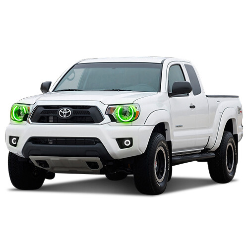 RGB Multi Color Changing LED Halo kit for 2012-2015 Toyota Tacoma Headlights - Picture 3 of 5