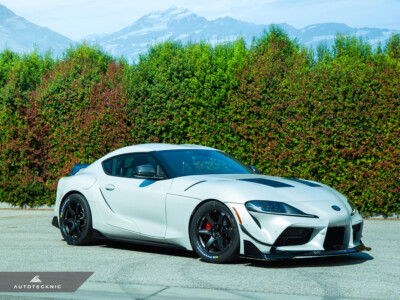 AUTOTECKNIC CARBON FIBER FRONT BUMPER DOWNFORCE CANARDS - TOYOTA A90 GR SUPRA