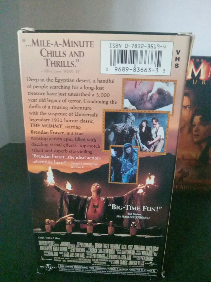 The Mummy & The Mummy Returns VHS. Untested - Image 2 of 4