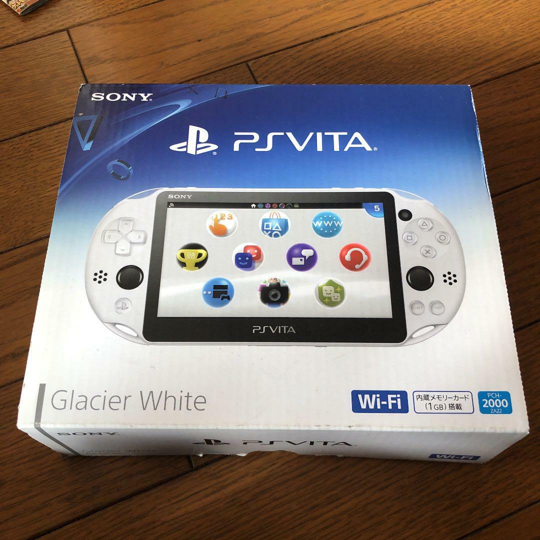 Sony PS Vita Slim Glacier White 2000 w/Box Charger From Japan | eBay