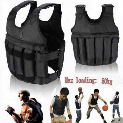GOCKOUTSPORT Exercise Training Workout Weighted Vest For Women Men Adjustable Weight 110 LB
