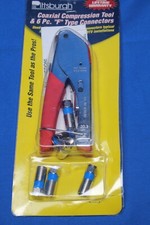 Pittsburgh Coaxial Cable Compression Tool Replace F Connectors TV/Internet-95862
