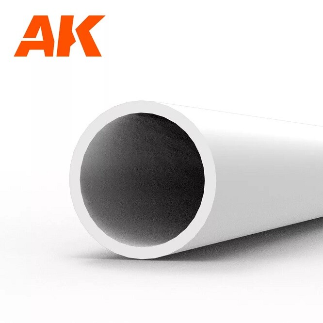 Ak Interactive AK6544 - Hollow Tube 4.00dx350mm (W.T. 0,7mm)-Styrene Strip